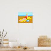 Beachy Keen - Geel Poster (Keuken)