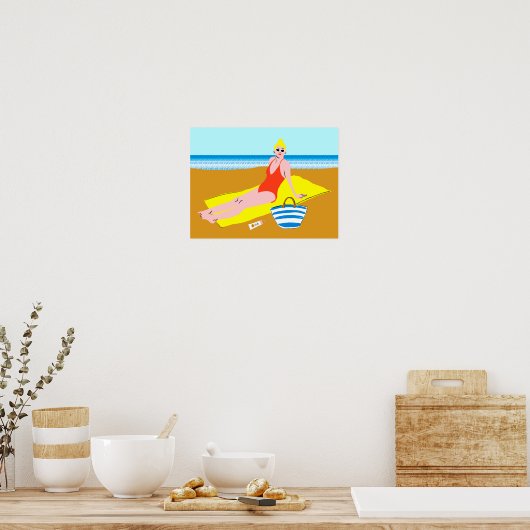 Beachy Keen - Geel Poster (Keuken)