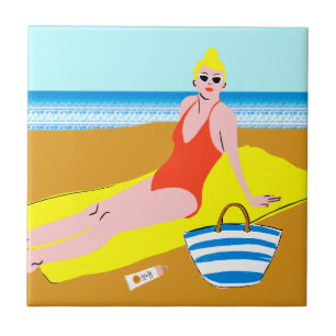 Beachy Keen - Geel Tegeltje