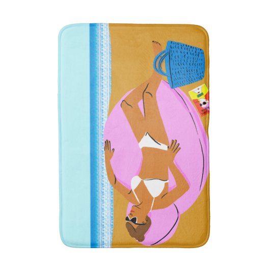 Beachy Keen - Roze Badmat (Voorkant Verticaal)