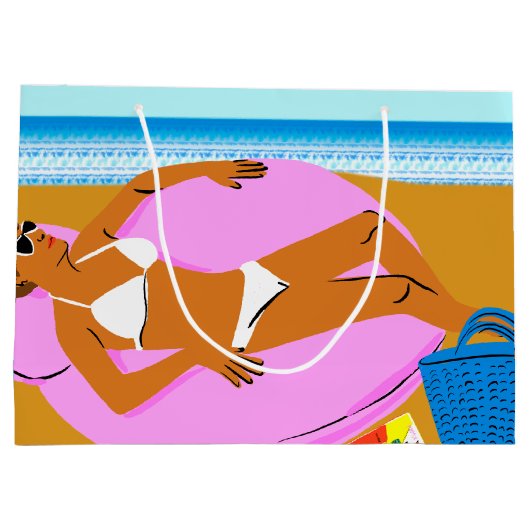 Beachy Keen - Roze Groot Cadeauzakje (Achterkant)