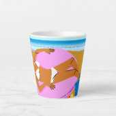 Beachy Keen - Roze Latte Mok (Voorkant)