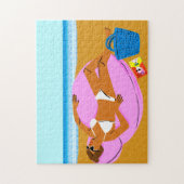 Beachy Keen - Roze Legpuzzel (Verticaal)