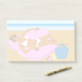 Beachy Keen - Roze Post-it® Notes (Op bureau)