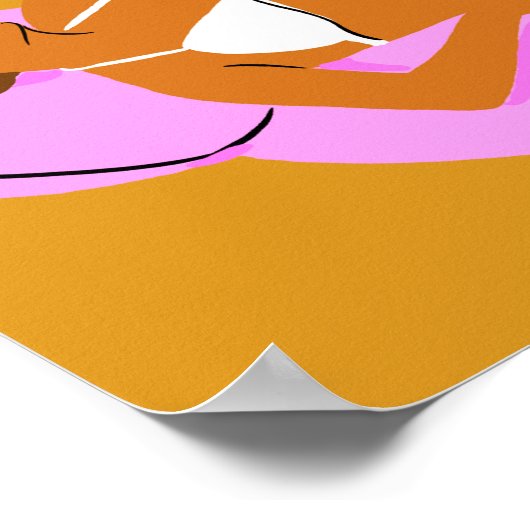 Beachy Keen - Roze Poster (Hoek)