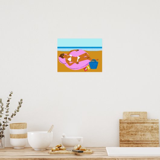 Beachy Keen - Roze Poster (Keuken)