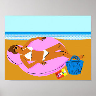 Beachy Keen - Roze Poster