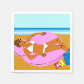 Beachy Keen - Roze Servet (Voorkant)