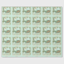 Beachy Kerstmermaid Santa Persoonlijke naam