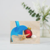 Beachy Kerstmis Feestdagenkaart (Staand voorkant)
