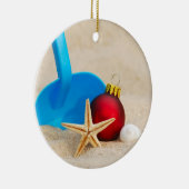 Beachy Kerstmis Keramisch Ornament (Rechts)