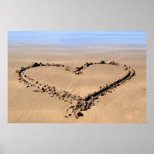 beachy love hart poster (Voorkant)