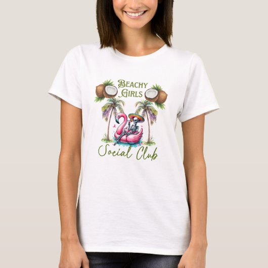 Beachy Meisjes Social Club T-shirt (Voorkant)
