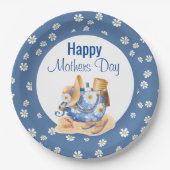 Beachy Moederdag Papieren Bordje (Voorkant)