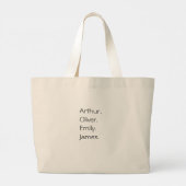 Beachy "MOM" gepersonaliseerde Canvas Canvas tas | (Achterkant)