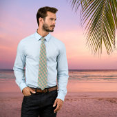 Beachy Monogram Nautilus Tote with Stylish Stripes Stropdas