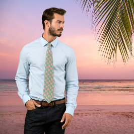 Beachy Monogram Nautilus Tote with Stylish Stripes Stropdas