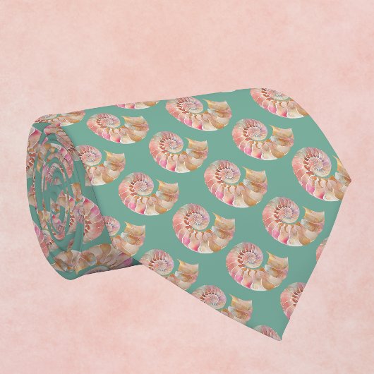 Beachy Monogram Nautilus Tote with Stylish Stripes Stropdas