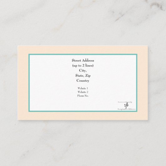 Beachy Na. 3 Visitekaartje (Achterkant)