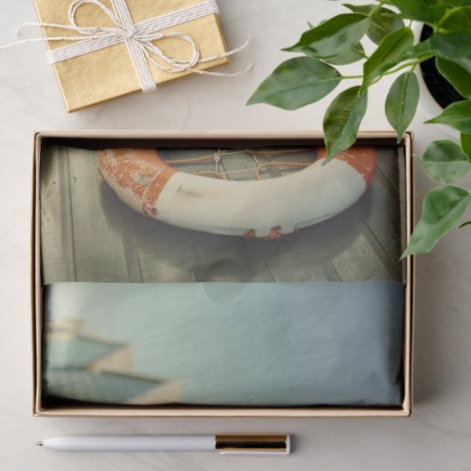 Beachy Nautical Lifesaver Decoupage Paper Tissuepapier (Geschenk)