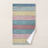 Beachy Nautical Rustic Wood gedempt gekleurde stre Bad Handdoek (Handdoek)