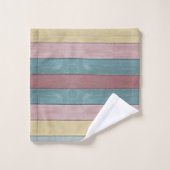 Beachy Nautical Rustic Wood gedempt gekleurde stre Bad Handdoek (Wasdoekje)