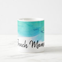 *~* Beachy Ocean Abstracte Waterverf Mama
