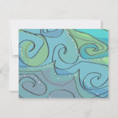 Beachy Ocean Bar Bat Mitzvah RSVP Kaartje (Achterkant)