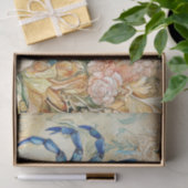 Beachy Pastel Blauwe Krab & Schelpen Decoupage Tissuepapier (Geschenk)