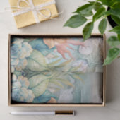 Beachy Pastel Blauwe Krab & Schelpen Decoupage Tissuepapier (Geschenk)