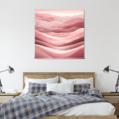 Beachy Pink AI art  Canvas Afdruk (Insitu (Slaapkamer))
