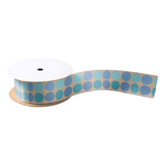 Beachy Polka Dots Satijnen Lint (Spoel)