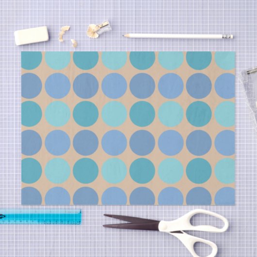 Beachy Polka Dots Tissuepapier (Craft)