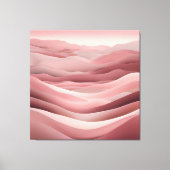 Beachy Roze AI-kunst Canvas Afdruk (Voorkant)