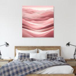 Beachy Roze AI-kunst Canvas Afdruk