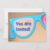 Beachy Shades Beach Party Tijd Kaart (Achterkant)