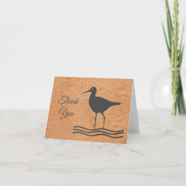 Beachy Shorebird Bedankkaart