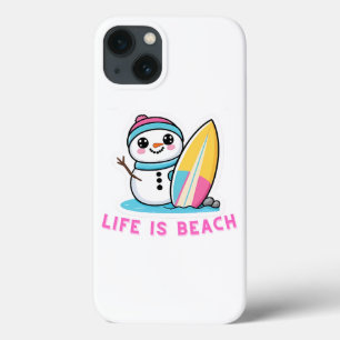 Beachy Snowman Vibes Case-Mate iPhone Case