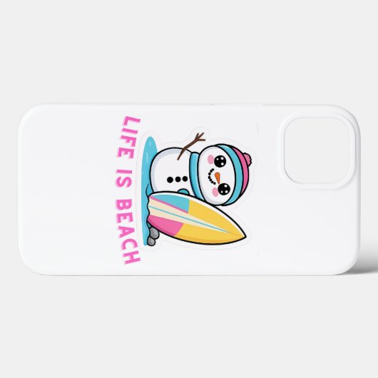 Beachy Snowman Vibes Case-Mate iPhone Case (Achterkant (horizontaal))