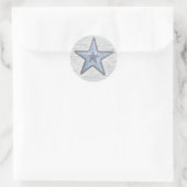Beachy Star Ronde Sticker (Tas)
