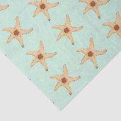 Beachy Starfish op Aqua komt overeen met kerstzeem Tissuepapier (Detail)