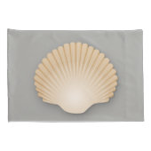 Beachy Tan Scalloped Seashell Kussensloop (Achterkant-Rechts)