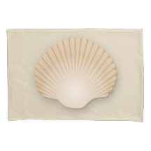 Beachy Tan Scalloped Seashell