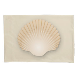 Beachy Tan Scalloped Seashell Kussensloop