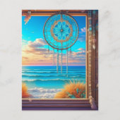  Beachy Theme Dreamcatcher Briefkaart (Voorkant)