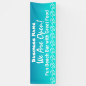 Beachy Theme Re-Open America Banner (Verticaal)