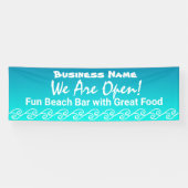 Beachy Theme Re-Open America Banner (Horizontaal)