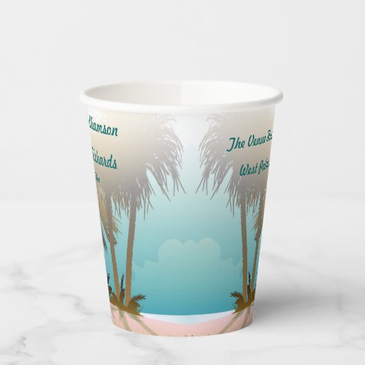 Beachy ThMED Wedding Papieren Bekers (Links)