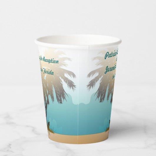 Beachy ThMED Wedding Papieren Bekers (Rechts)