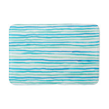 Beachy Turquoise Waterverf Stripes